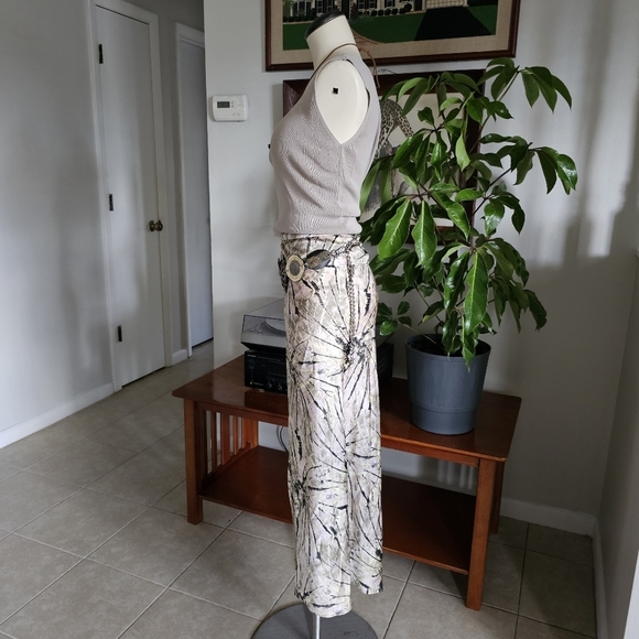 Free People Normani Bias tie dye 90's boho midi maxi satin skirt Size 10 - Picture 4 of 12